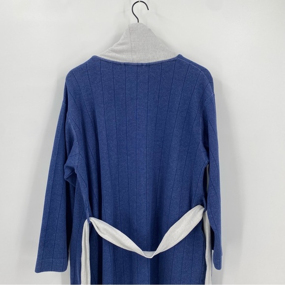 Cosabella Blue and White Cotton Blend Robe Medium - Picture 10 of 10